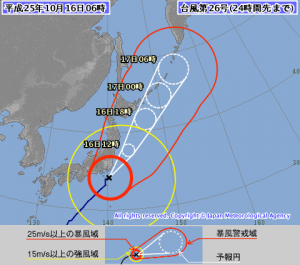 台風26号